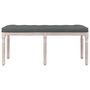 Voir la diapositive 3 : VIDAXL Banc Gris fonce 110x40x49 cm Tissu
