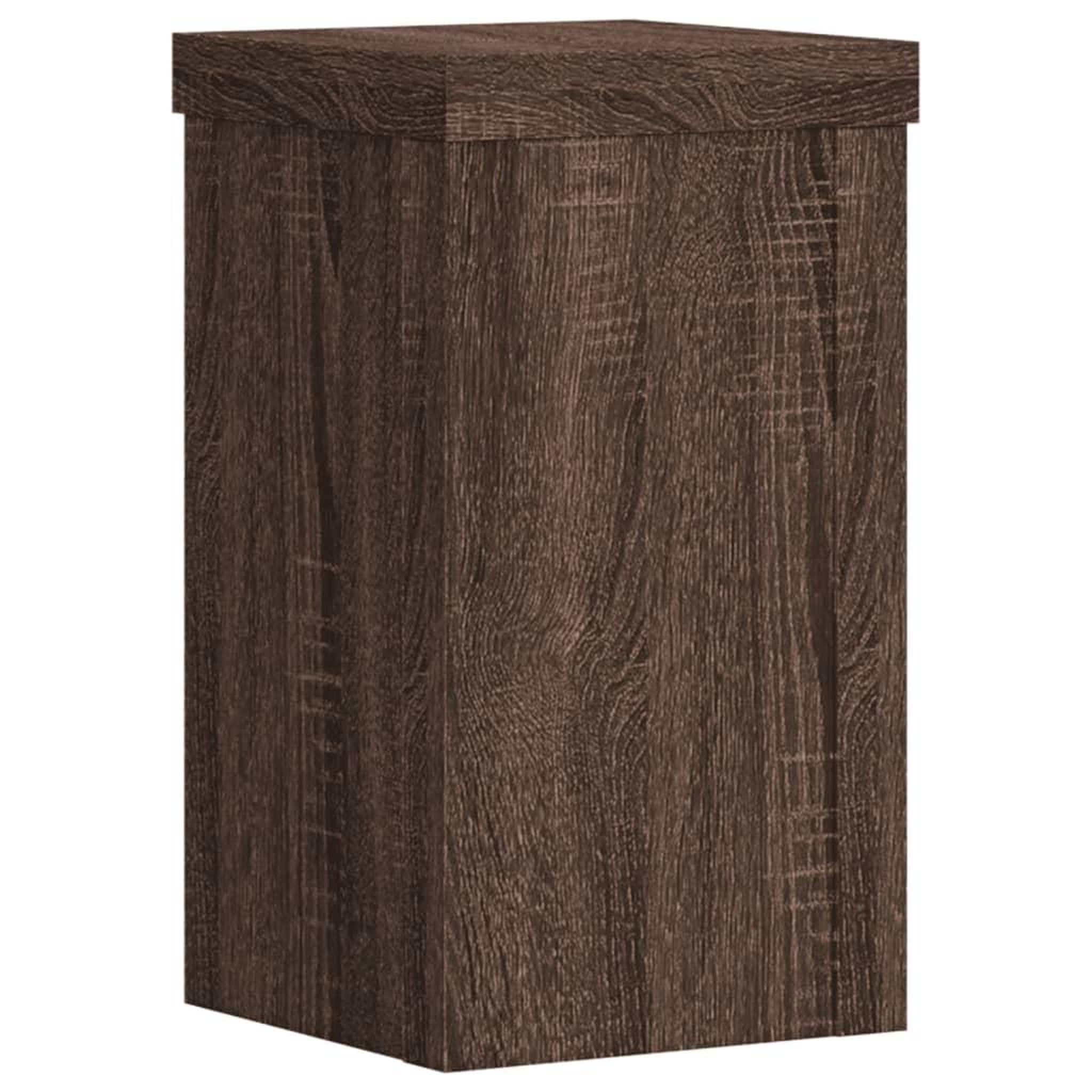 Voir la diapositive 4 : VIDAXL Supports pour plantes 2 pcs chene marron bois d'ingenierie