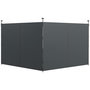 Voir la diapositive 1 : OUTSUNNY Parois latérales de rechange barnum panneaux latéraux pour tonnelle 3 x 3 ou 3 x 6 m - lot de 2 pièces - gris foncé