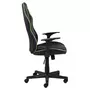 TOILINUX Chaise de bureau pour gamer effet cuir - Noir et Vert