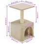 Voir la diapositive 6 : VIDAXL Arbre a chat avec griffoirs en sisal 55 cm Beige