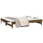 Voir la diapositive 3 : VIDAXL Lit coulissant sans matelas marron miel 2x(90x200) cm