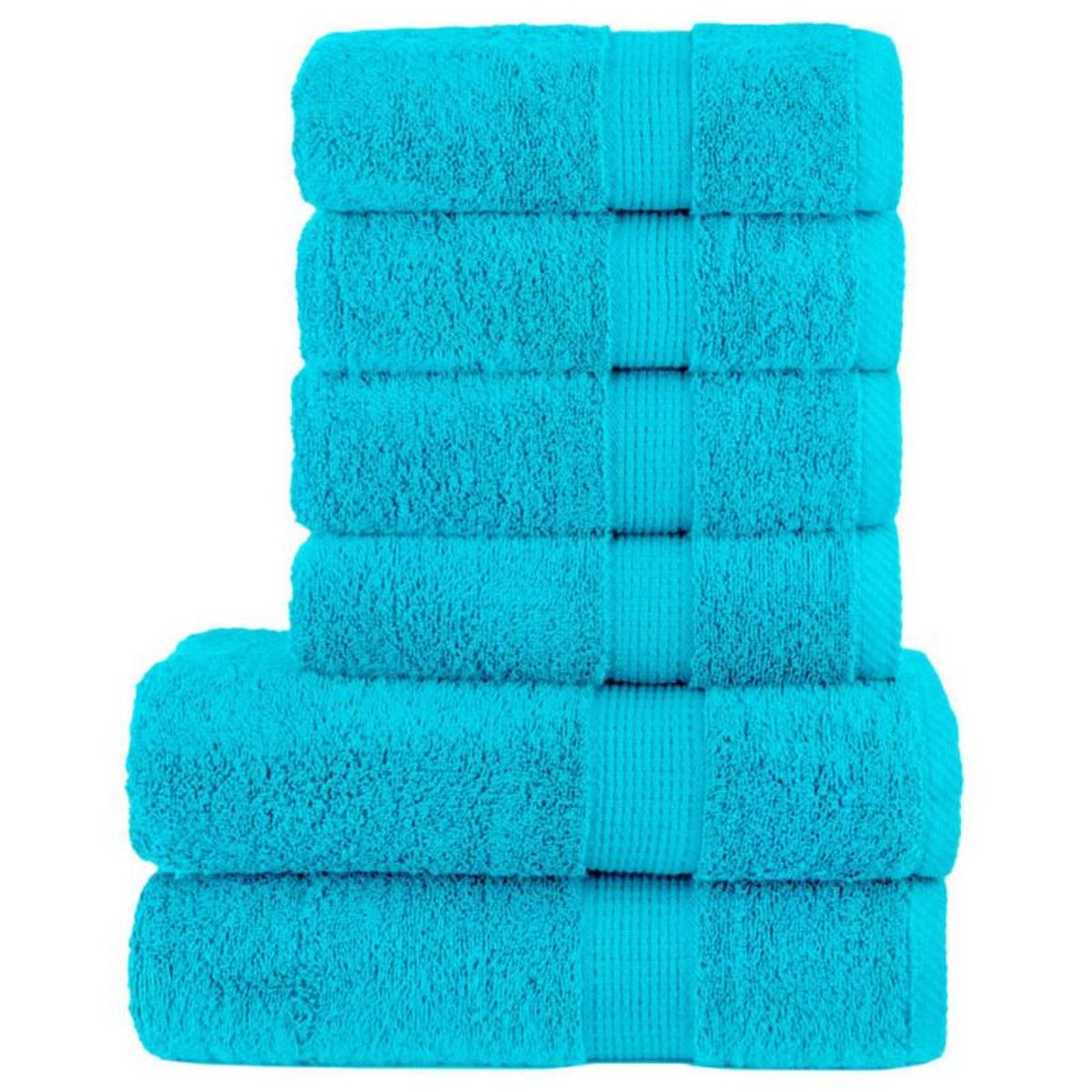 VIDAXL Ensemble de serviettes de qualité supérieure SOLUND 6 pcs