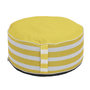 Voir la diapositive 2 : Paris Prix Pouf Gonflable Rayé  Bain de Soleil  56cm Jaune