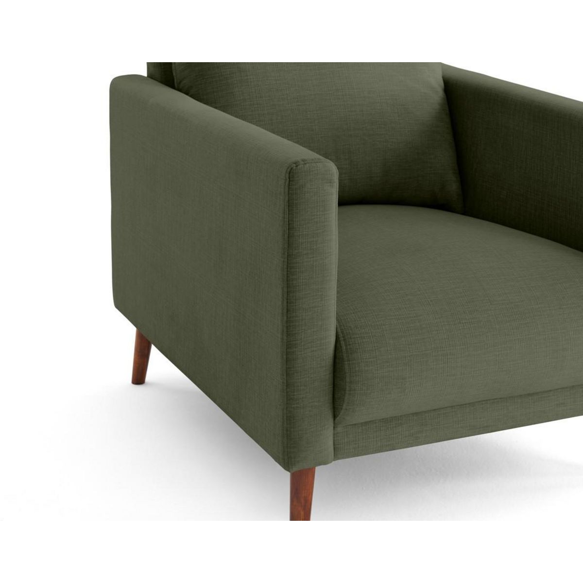 LISA DESIGN Ostrava - fauteuil en velours pieds en bois