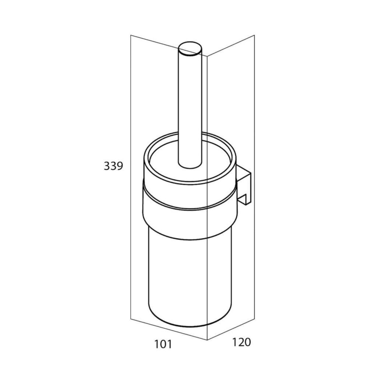 TIGER Tiger Brosse et porte-brosse de toilette Bold Noir mat