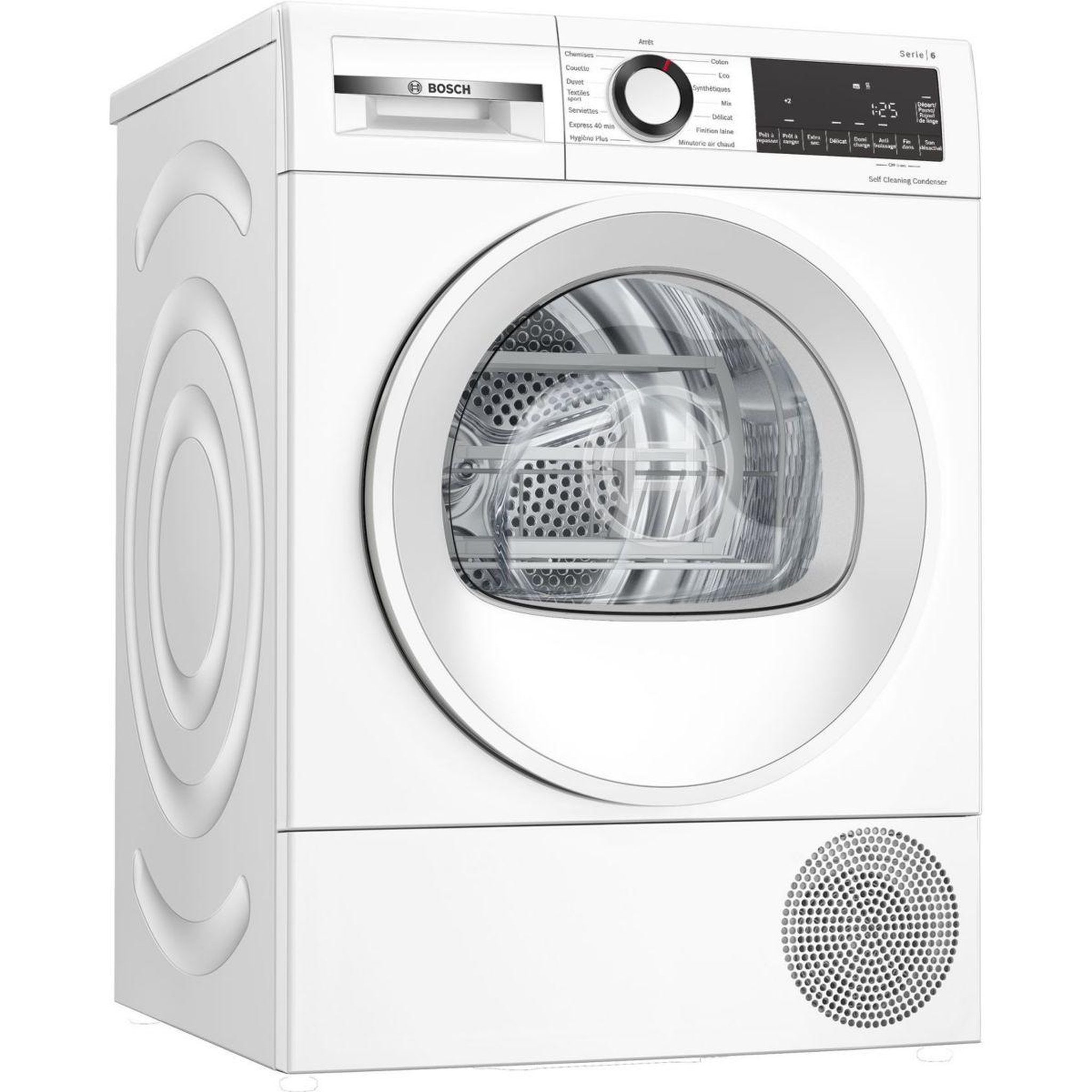 Voir la diapositive 3 : BOSCH Sèche linge pompe à chaleur WQG13500FR 9kg - Idéal famille & Ultra-silencieux & Sérénité