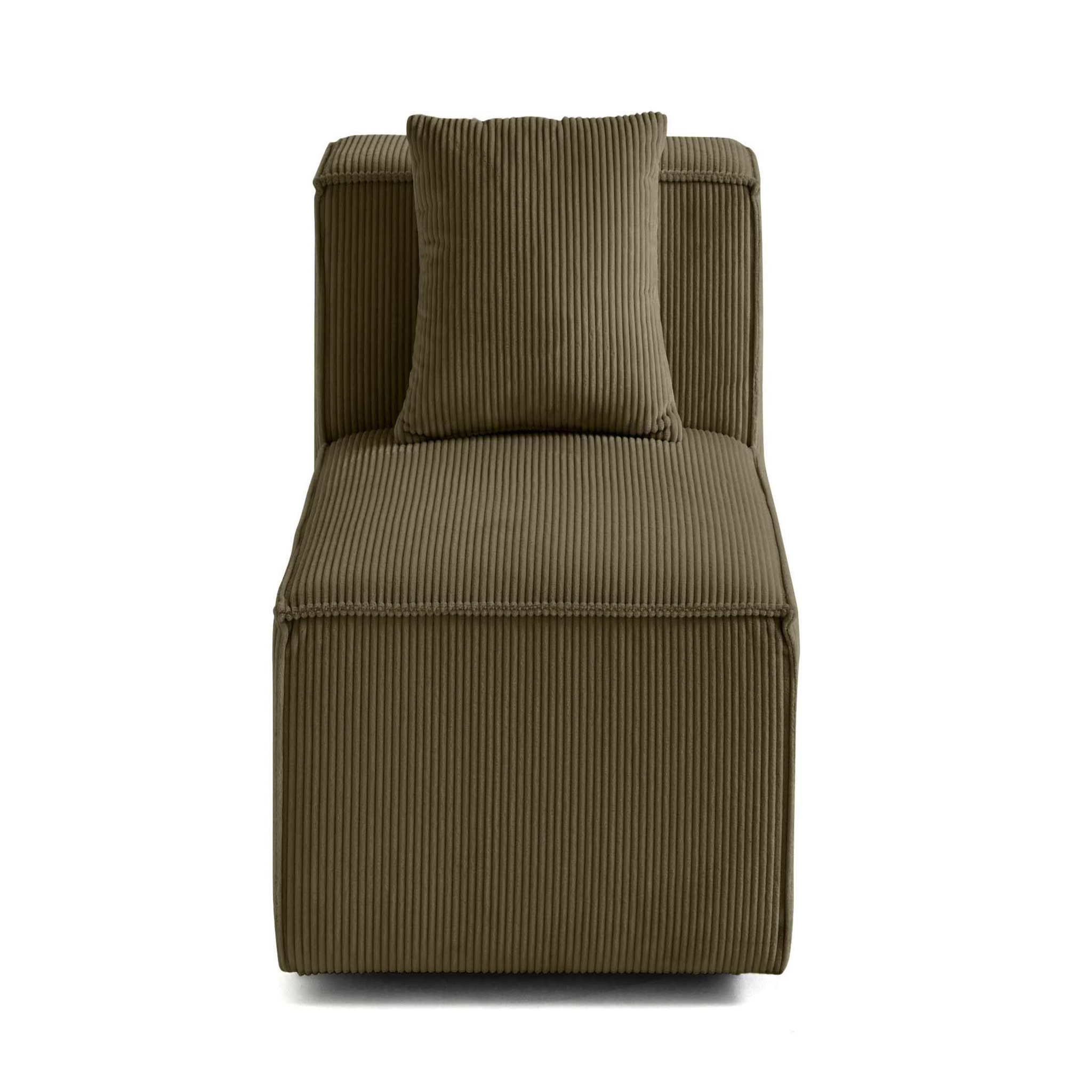 Voir la diapositive 1 : BEST MOBILIER Arty - module d'assise - en velours côtelé