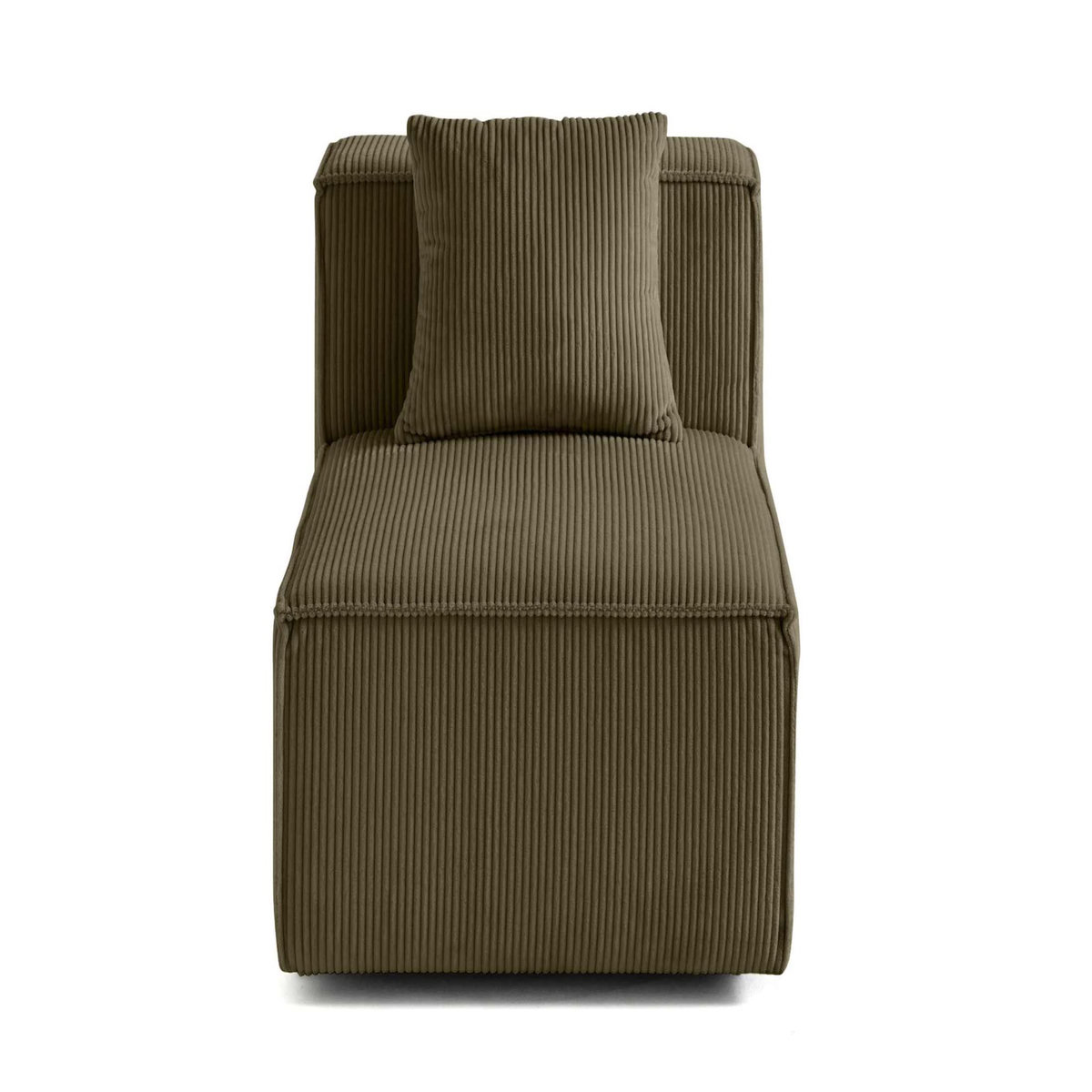 LISA DESIGN Arty - module d'assise - en velours côtelé