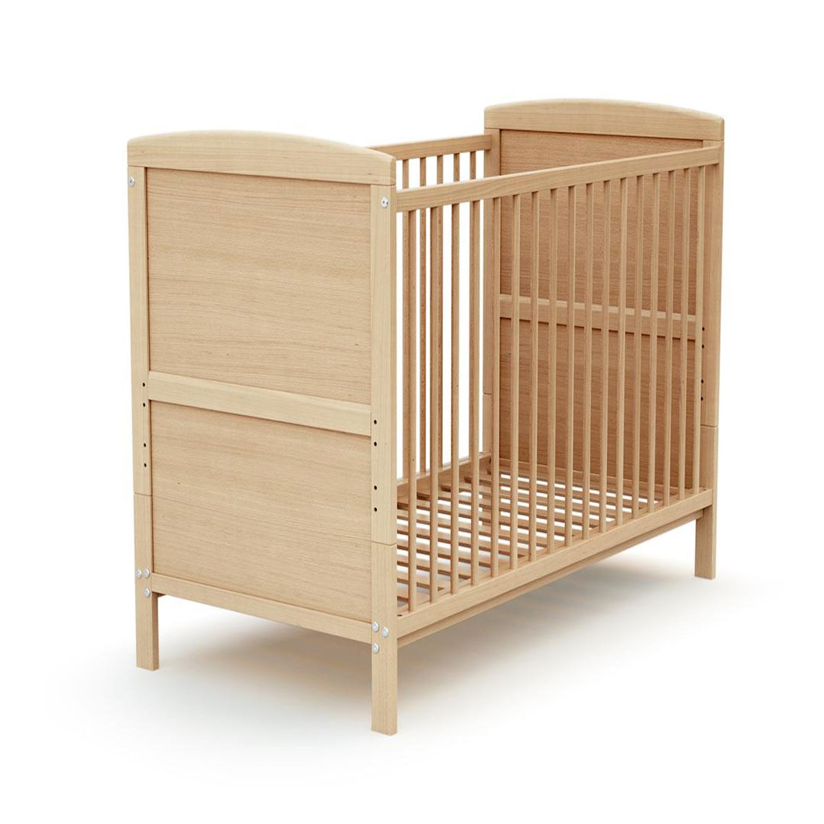 AT4 Lit bébé évolutif avec matelas ESSENTIEL 60 x 120 cm en bois