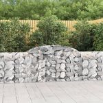VIDAXL Paniers a gabions arques 6 pcs 300x30x80/100 cm fer galvanise