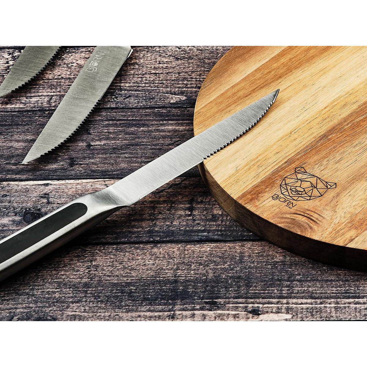 BJORN Couteaux à steak LOKI - 6 pièces