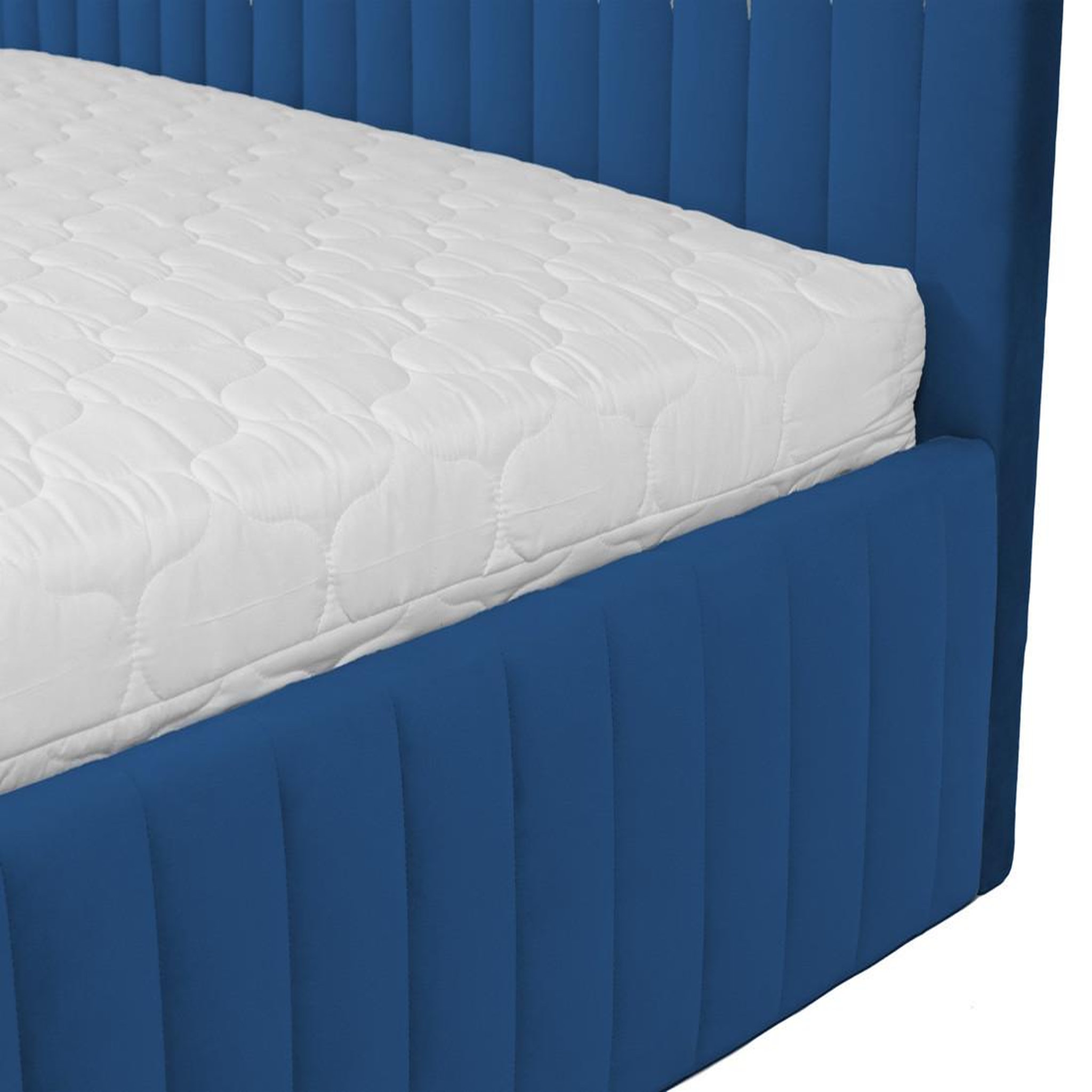 Voir la diapositive 5 : BEST MOBILIER Stuart - lit coffre - 180x200 cm - sommier inclus - en velours