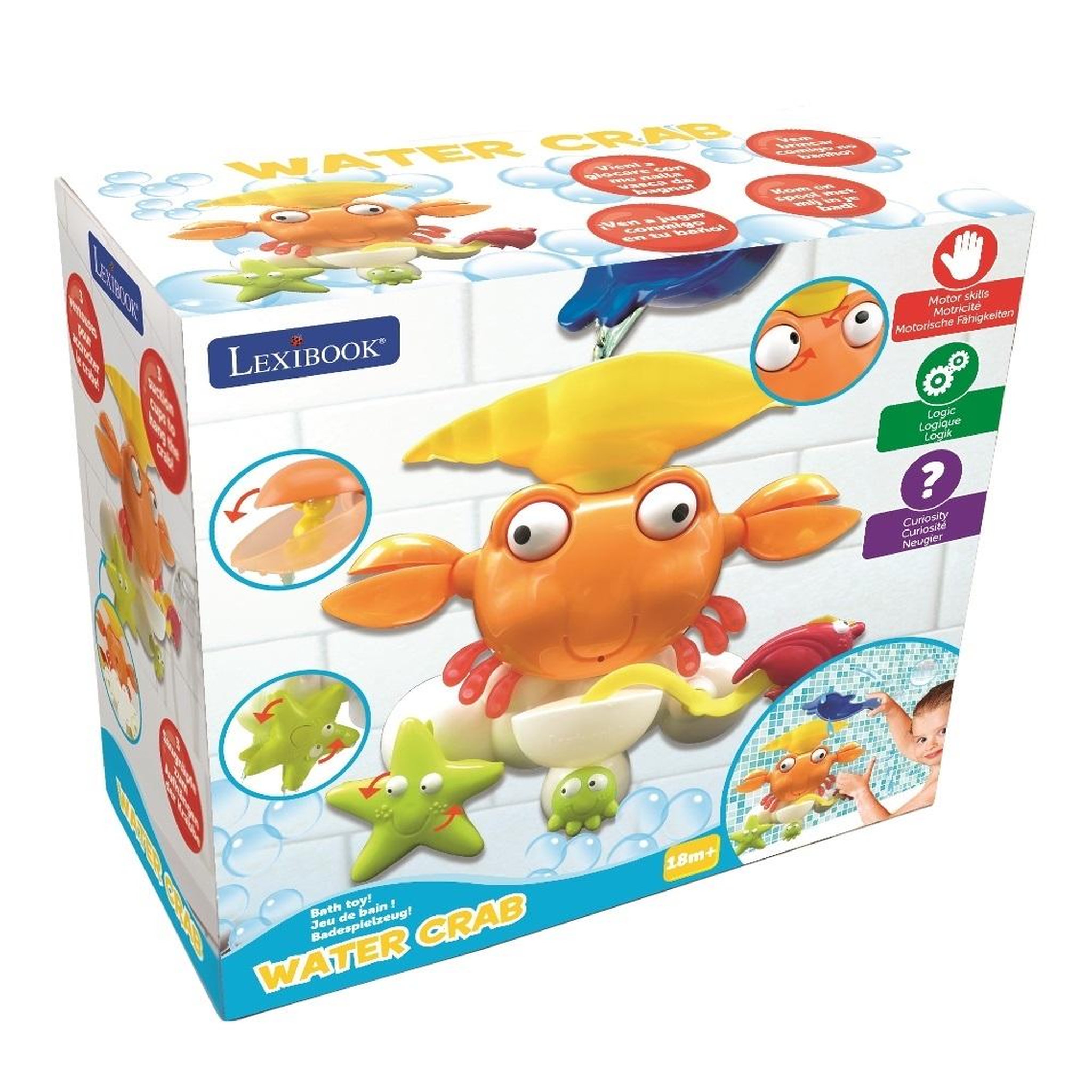 Voir la diapositive 4 : Lexibook Water Crab, jeu de bain en forme de crabe