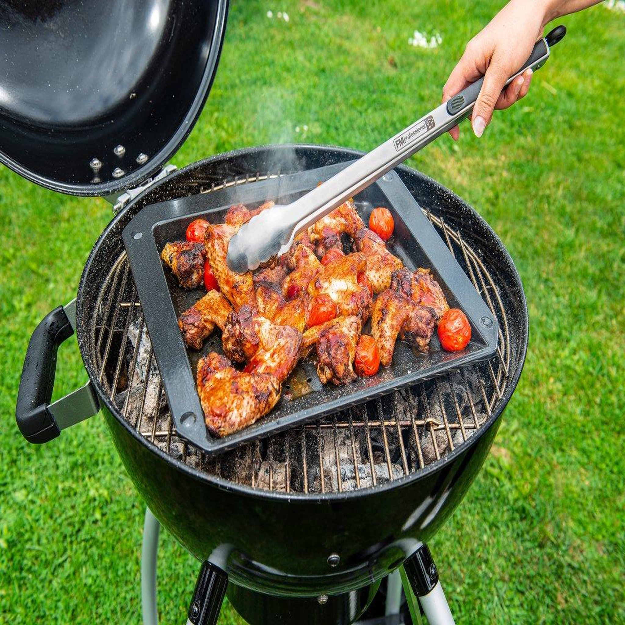 Voir la diapositive 2 : FM PROFESSIONAL Lot de 3 plats de cuisson en acier émaillé 40 x 34 cm, 21 x 12 cm, 28 x 33 cm fm professional barbecue