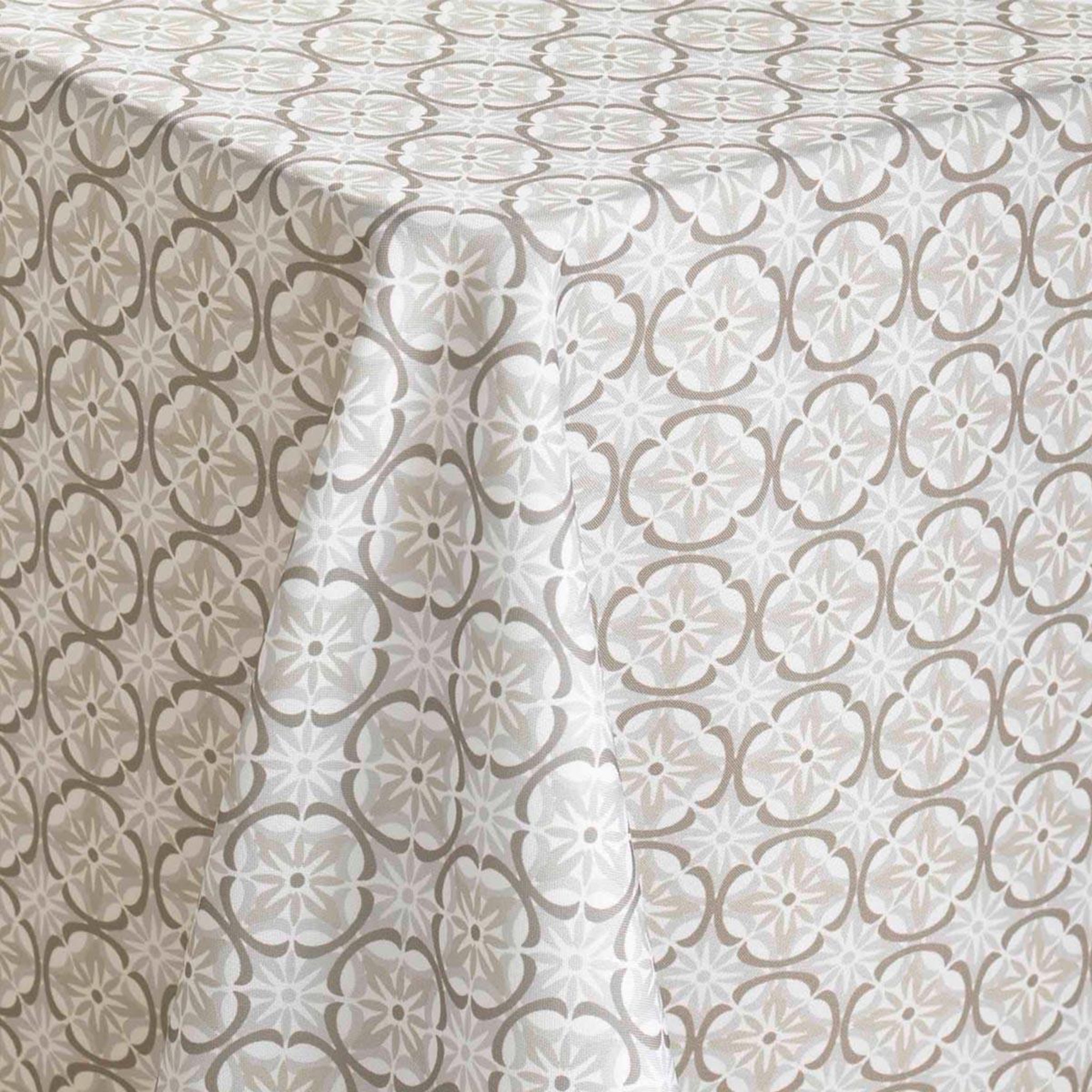 Voir la diapositive 3 : Douceur d'Intérieur Nappe antitache imprimé  costaria  145x240cm naturel