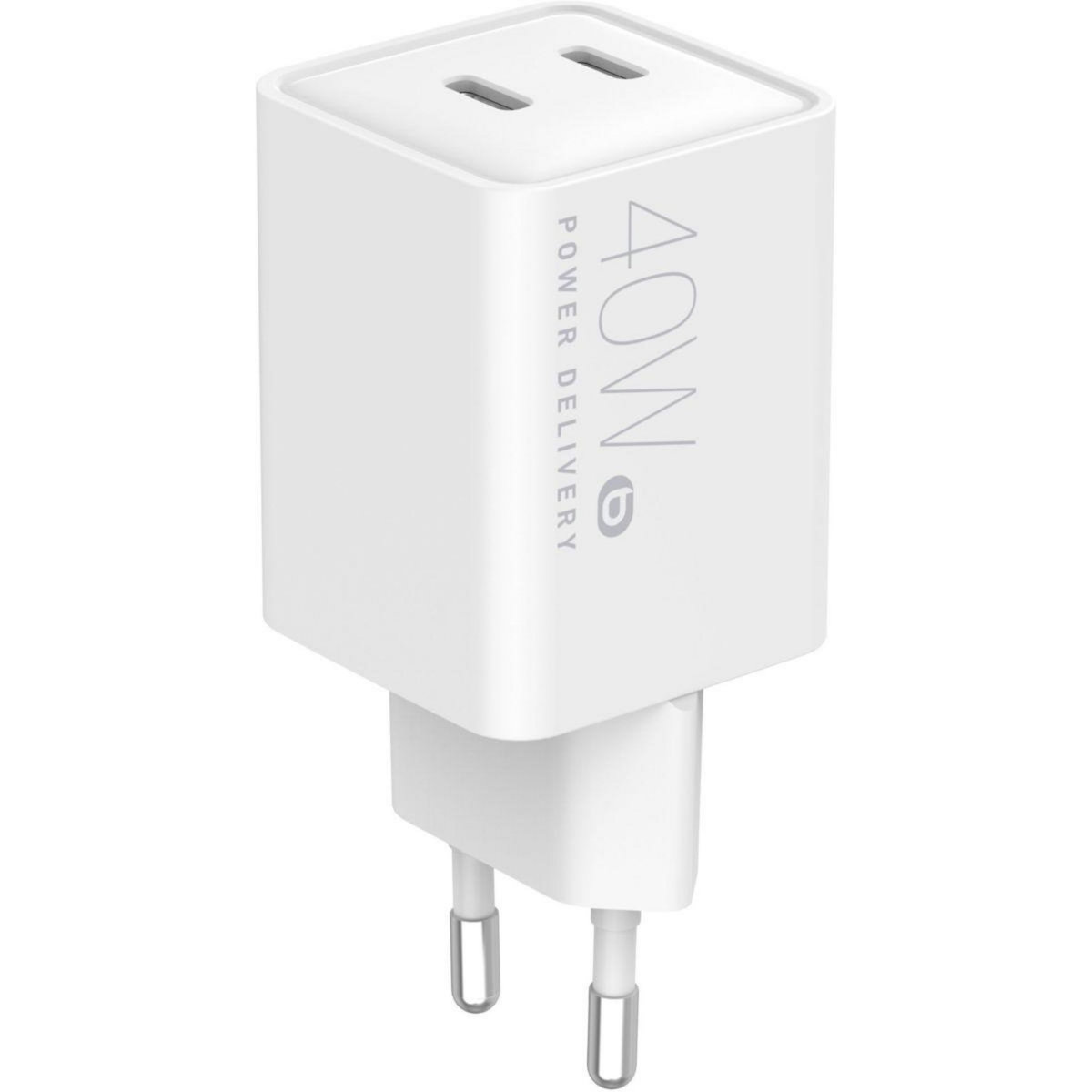 ESSENTIEL B Chargeur 40W PowerDelivery 2 USB-C - Blanc