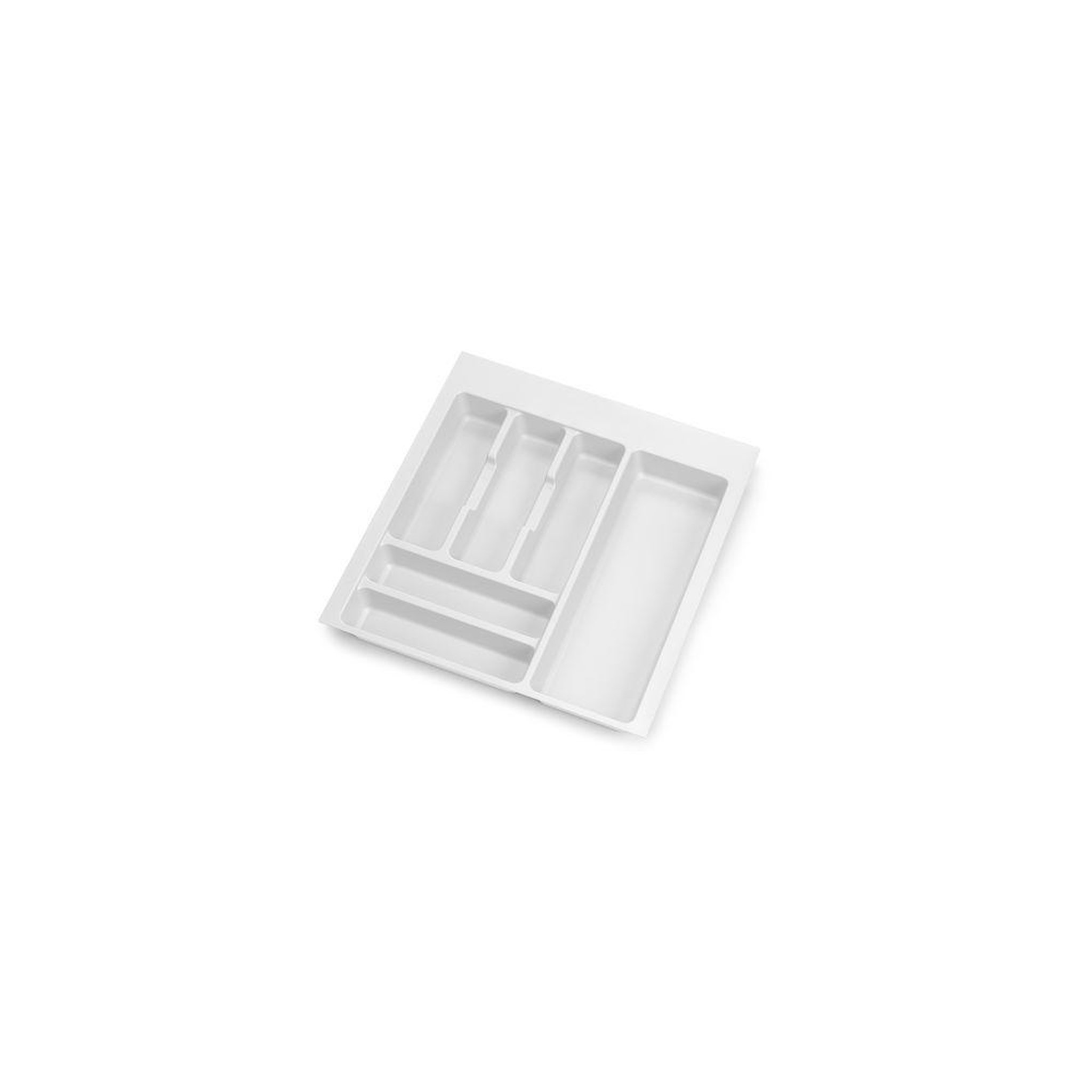 EMUCA SRL Range-couvert Optima Vertex/Concept 500mm (Panneau 16mm), Module 500 mm, Plastique blanc