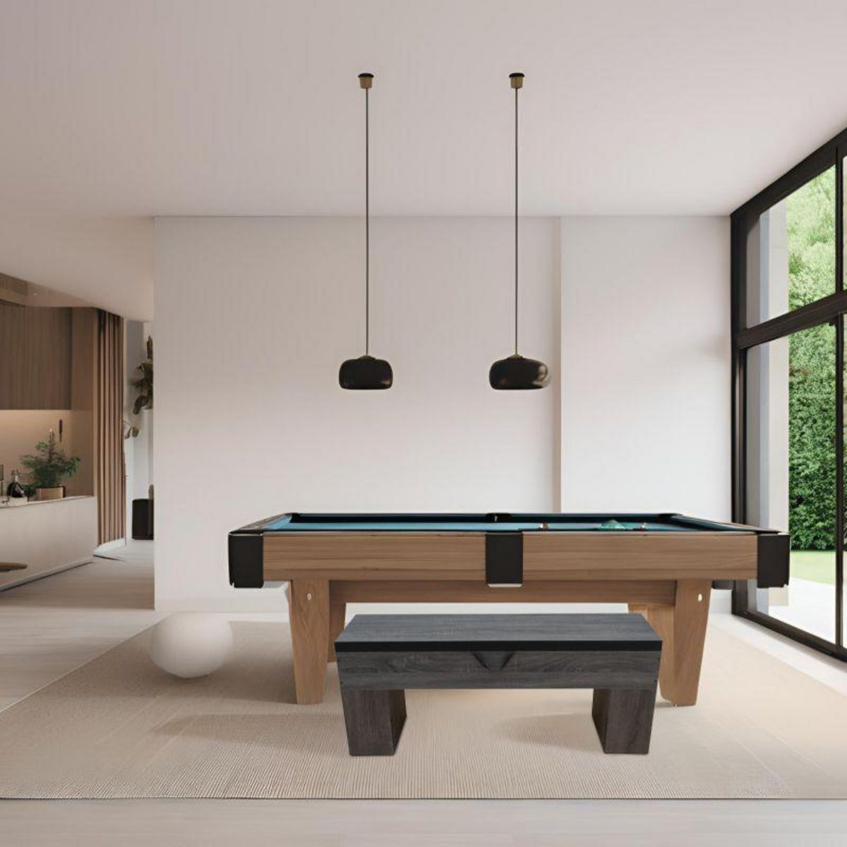 SOKKER Banc Bois avec rangement -113 x 32 x 45.5 cm-Classic