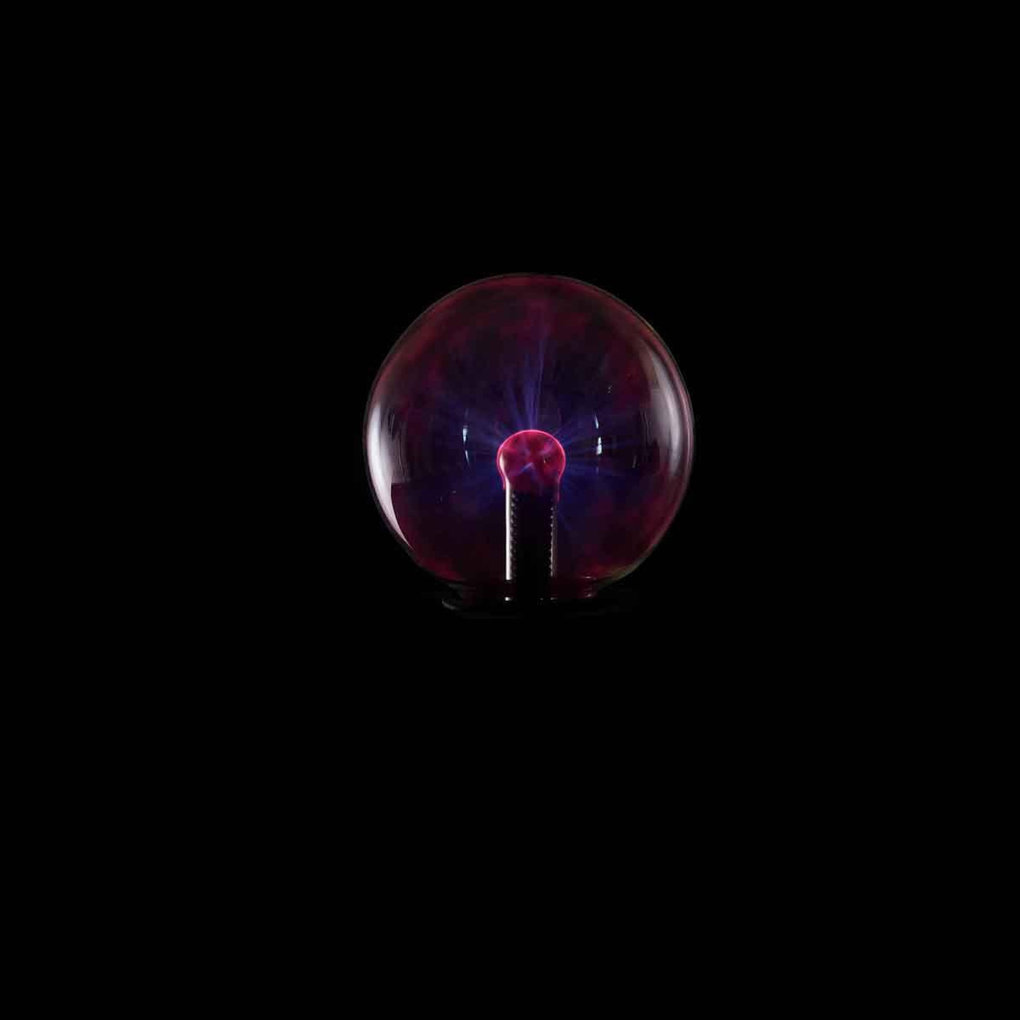 Voir la diapositive 2 : MISTER GADGET Boule de Plasma Déco  A Poser  21cm Noir