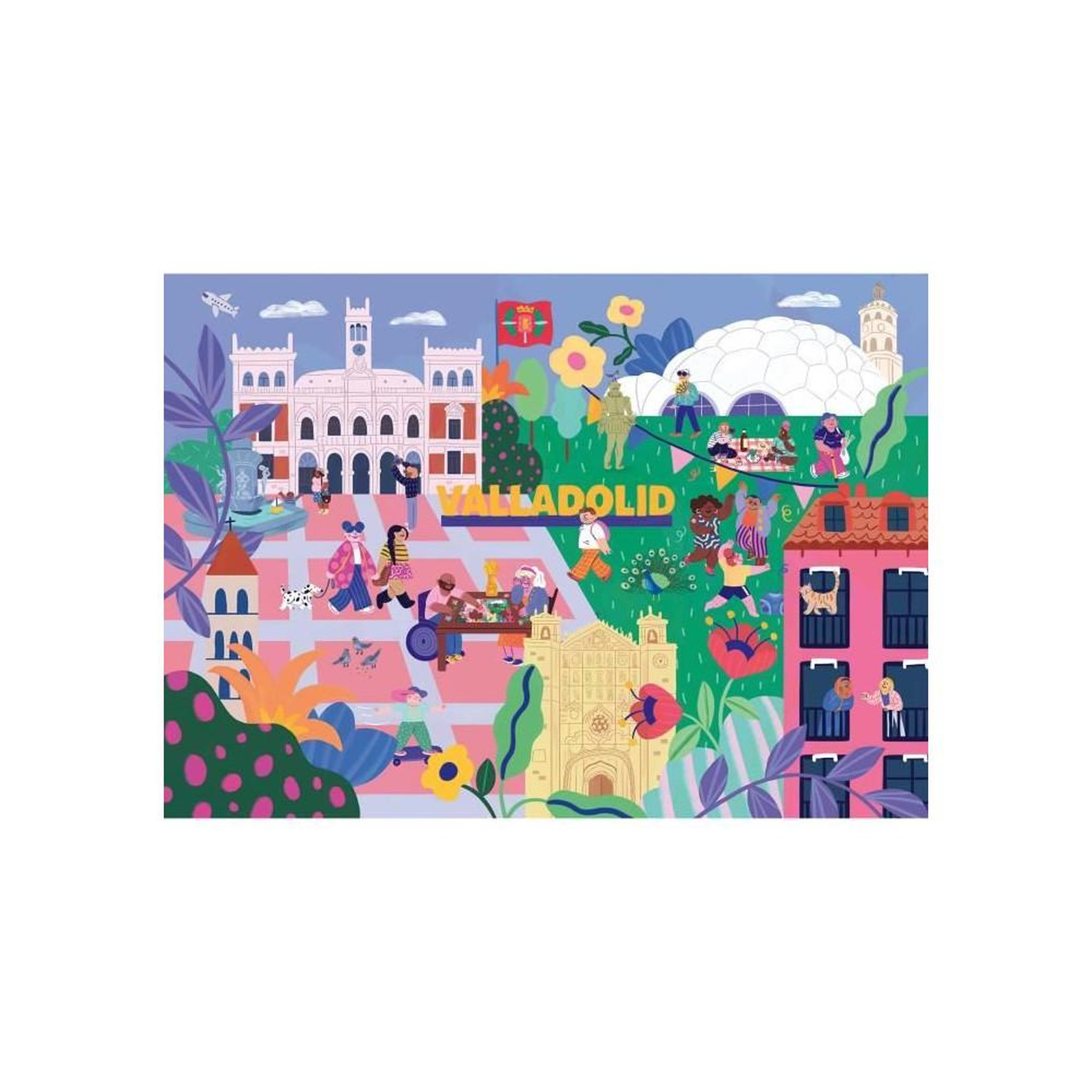 Voir la diapositive 3 : RAVENSBURGER Puzzle 1000 pièces - Valladolid de Marie