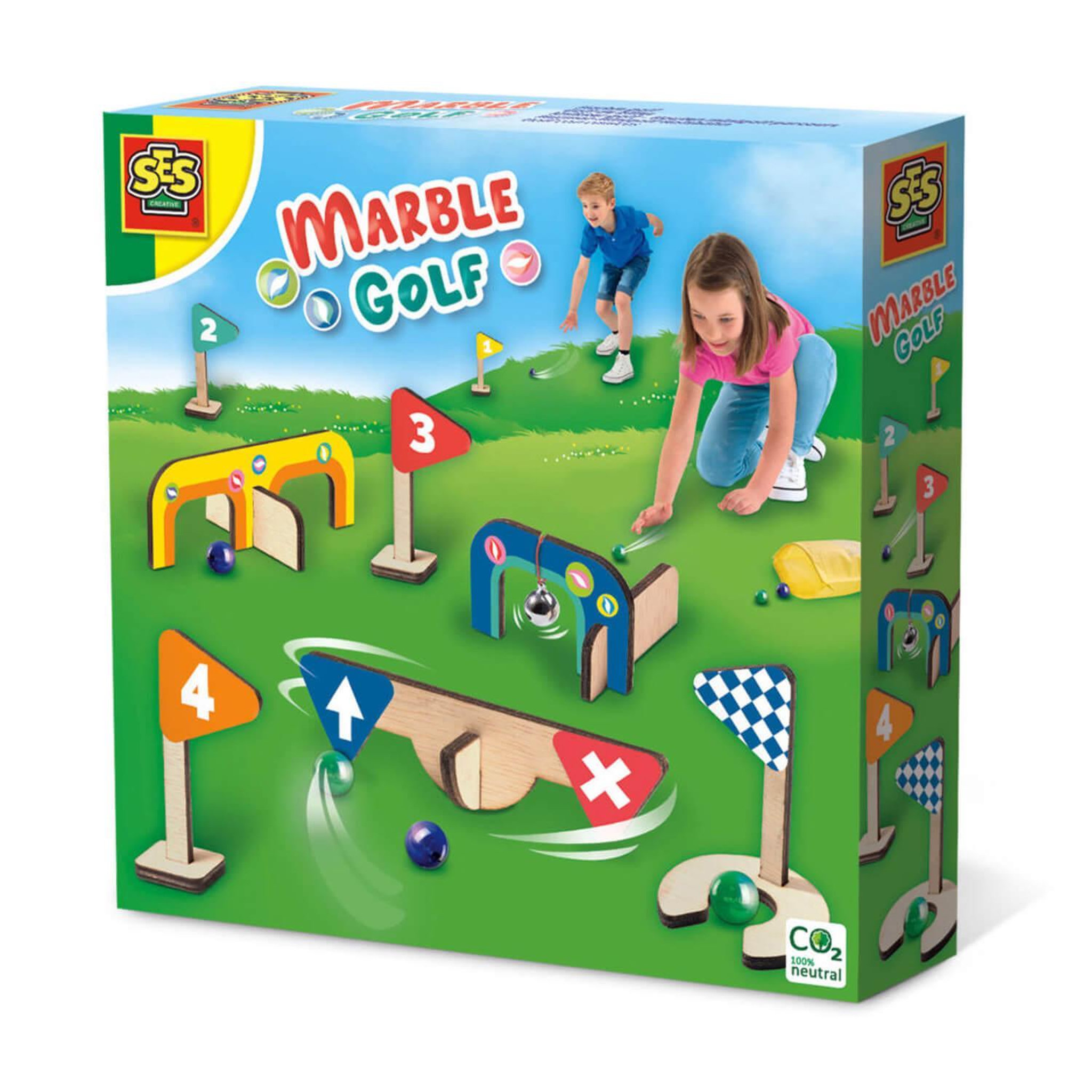 Voir la diapositive 1 : SES Creative Golf de billes : Parcours minigolf en bois