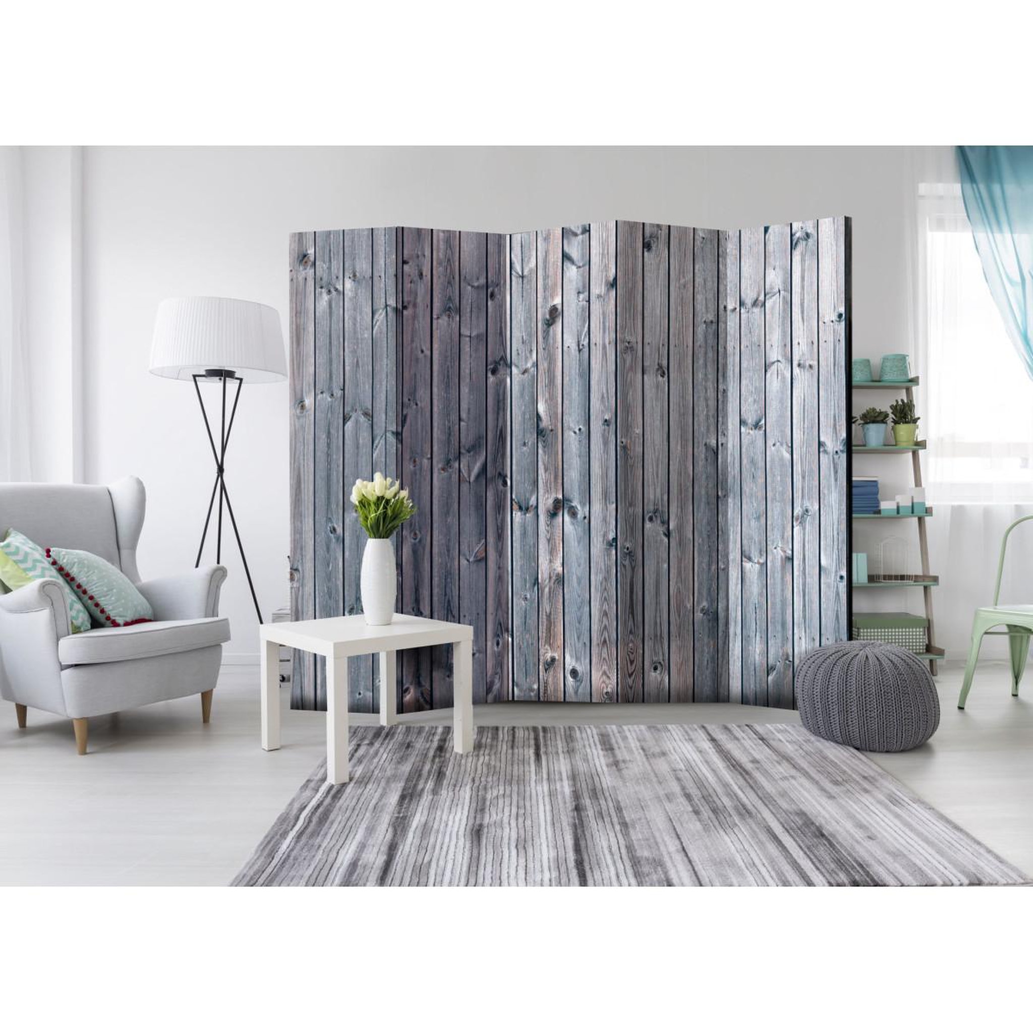 Voir la diapositive 2 : Paris Prix Paravent 5 volets  rustic elegance  172x225cm