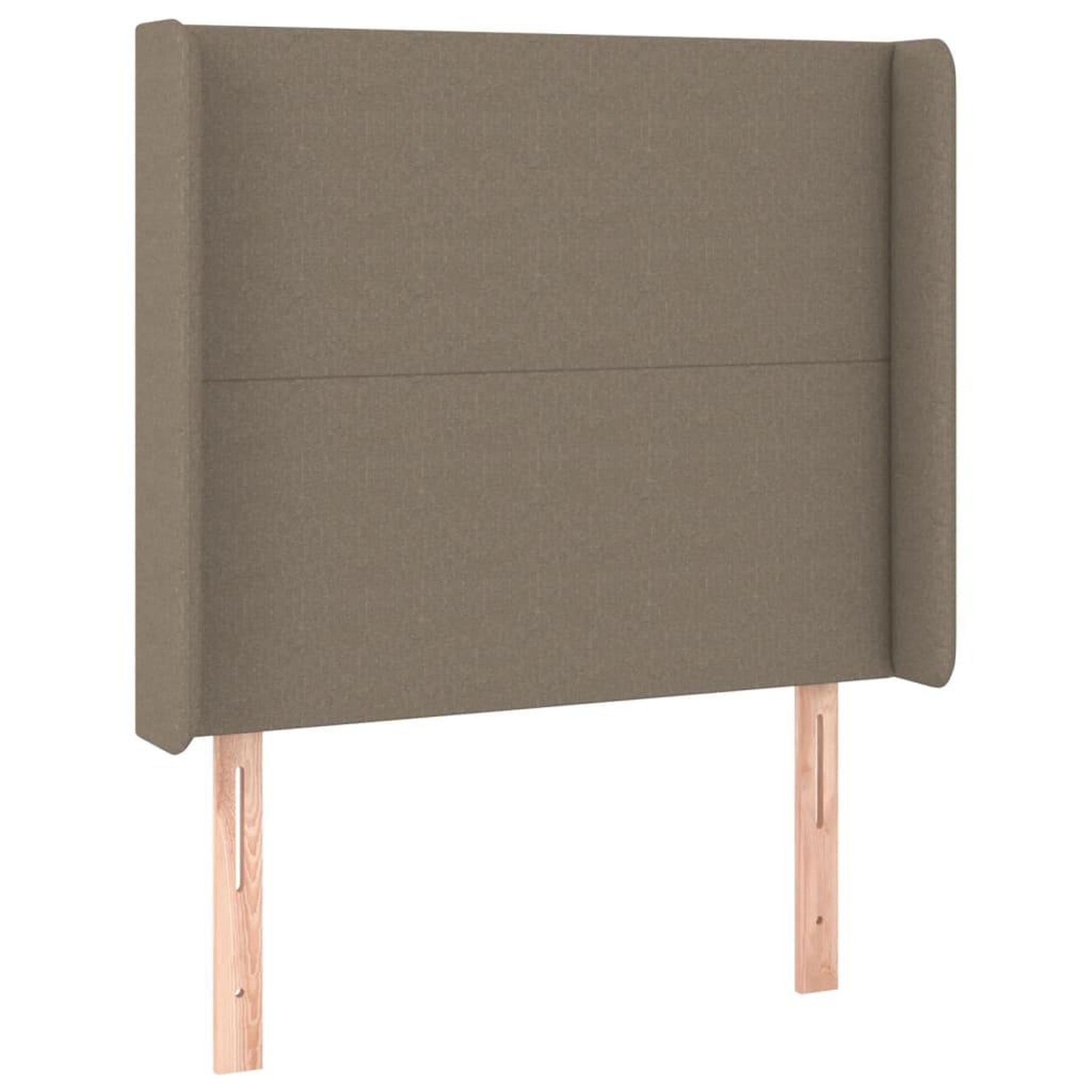 Voir la diapositive 3 : VIDAXL Tete de lit a LED Taupe 103x16x118/128 cm Tissu