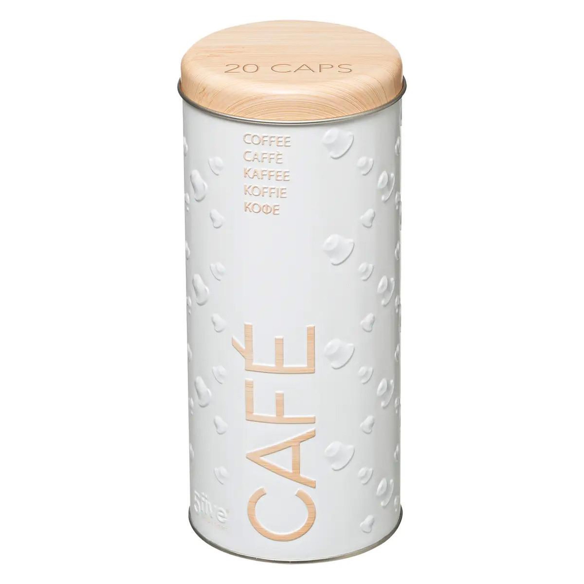 Voir la diapositive 1 : FIVE Boîte à Capsules de Café  Scandi  17cm Blanc