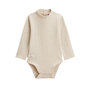 Voir la diapositive 5 : Petit Béguin Lot de 2 bodies bébé col roulé manches longues Cracotte