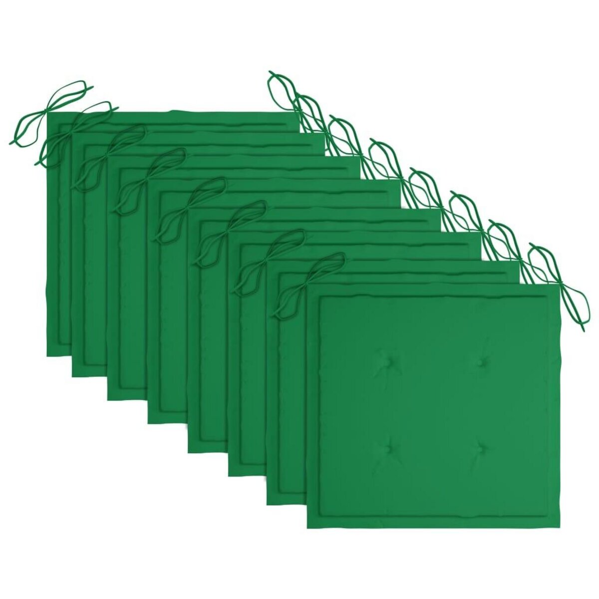 VIDAXL Chaises de jardin et coussins lot de 8 Bois acacia solide Gris