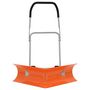Voir la diapositive 2 : VIDAXL Pelle a neige double angle avec poignee extensible orange acier