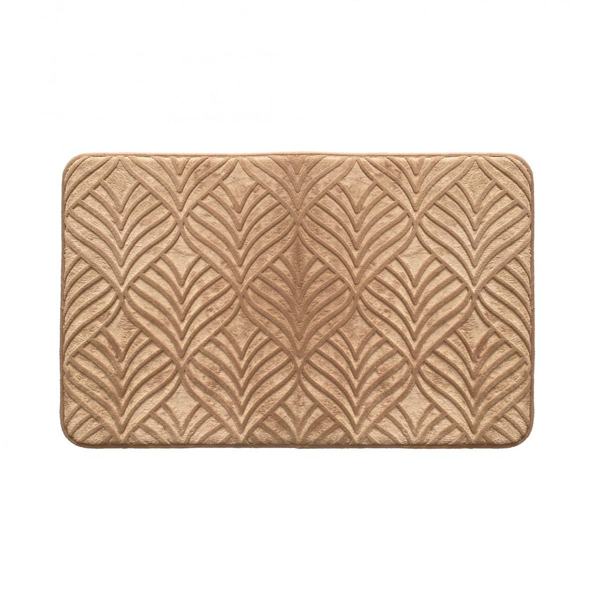GUY LEVASSEUR Tapis de bain texturé mémoire de forme 50x80cm