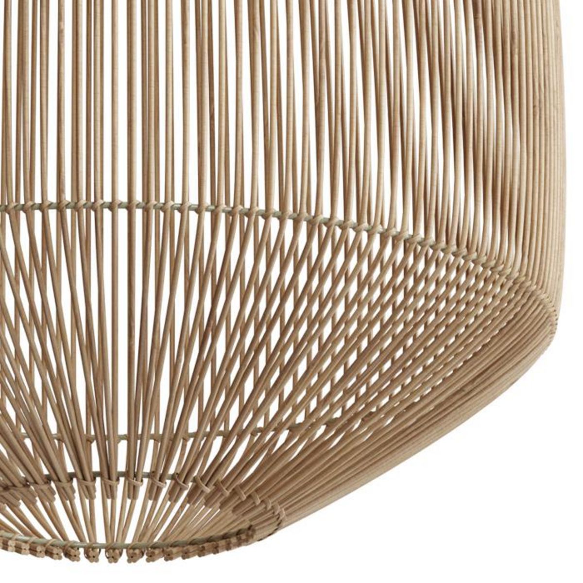 Rendez vous déco Abat-jour naturel pour suspension en rotin D40 cm - Hajar