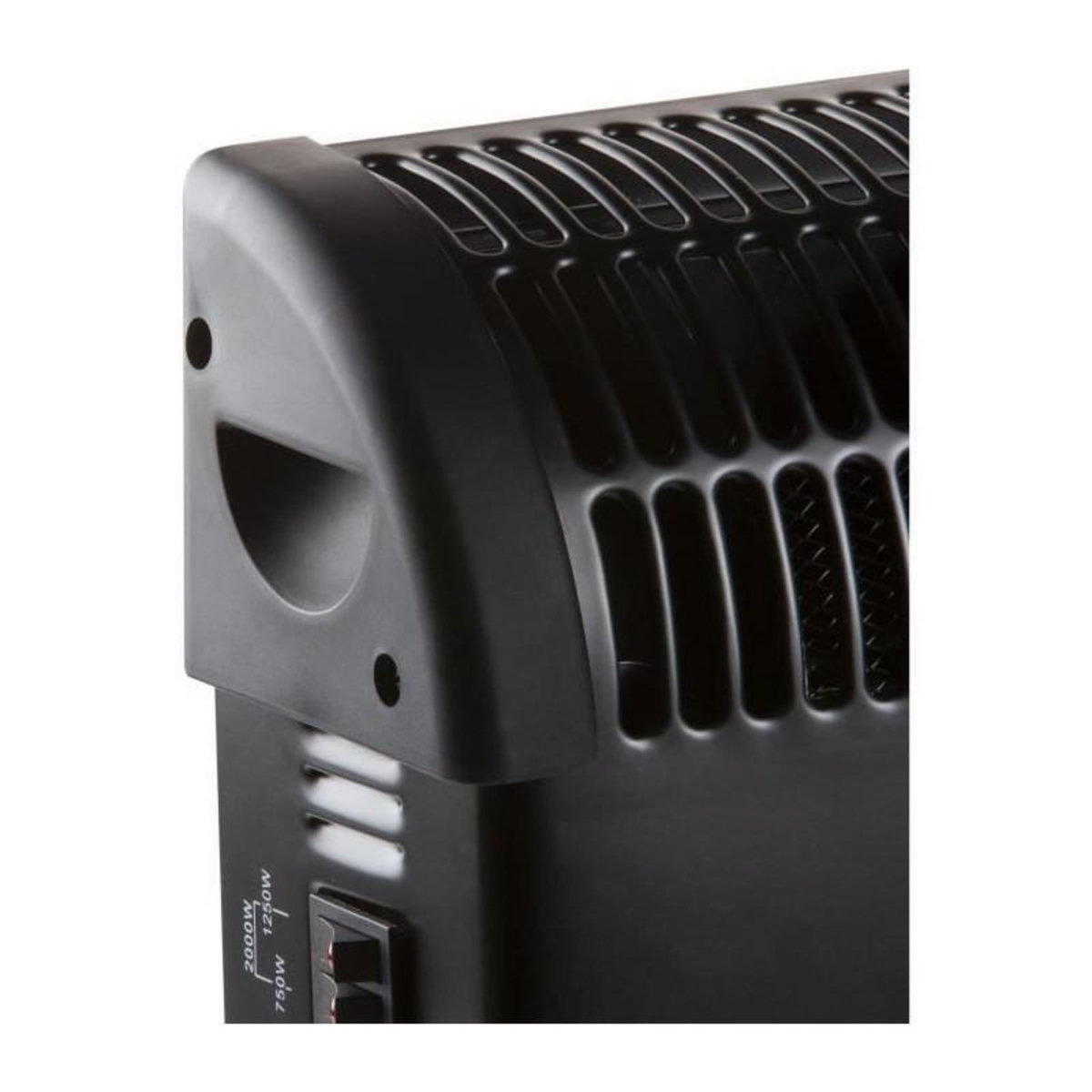 Domo Convecteur de chauffage turbo - 2000 W - DOMO - DO7350CH - 52,5 x 38,8 x 19,5 cm - Noir