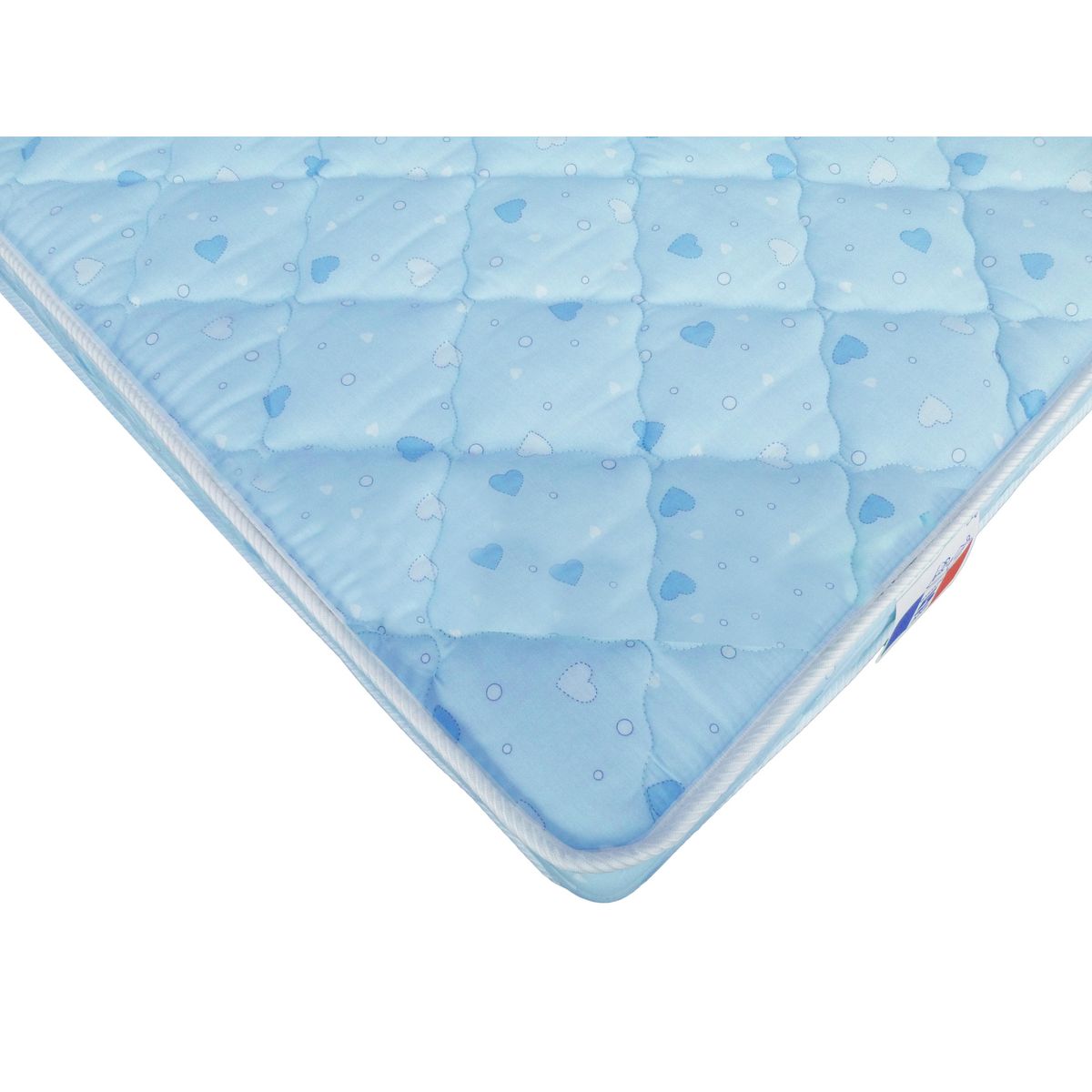 Matelas bébé mousse tissu 100% coton sans traitement 70x140cm PRINCE