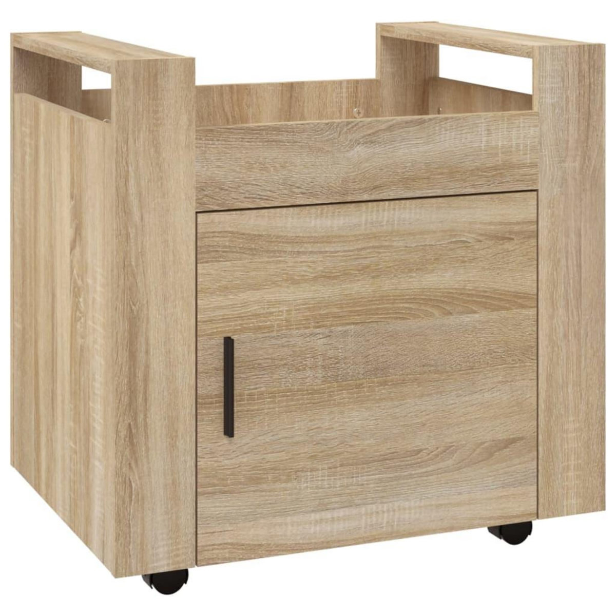 VIDAXL Chariot de bureau Chene sonoma 60x45x60 cm Bois d'ingenierie