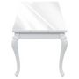 Voir la diapositive 4 : VIDAXL Table a manger 179x89x81 cm Blanc brillant