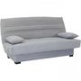 Voir la diapositive 3 : MARKET24 Banquette clic clac 3 places - Matelas 17 cm - Tissu gris clair - L199 x P96 x H103 cm - CHLoe