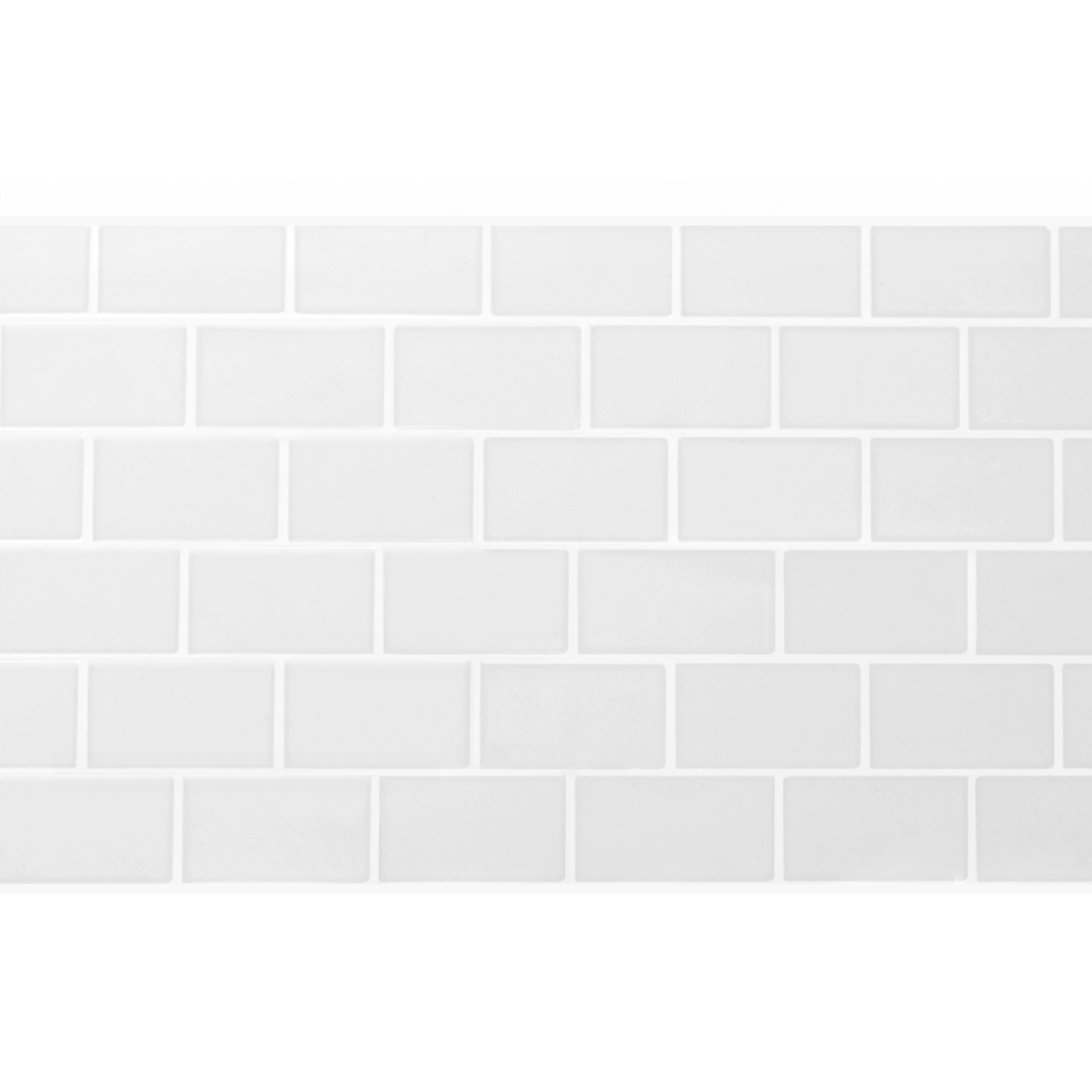 Voir la diapositive 3 : ID MARKET Crédence adhésive murale effet carrelage métro blanc 10 pcs 30x30 cm