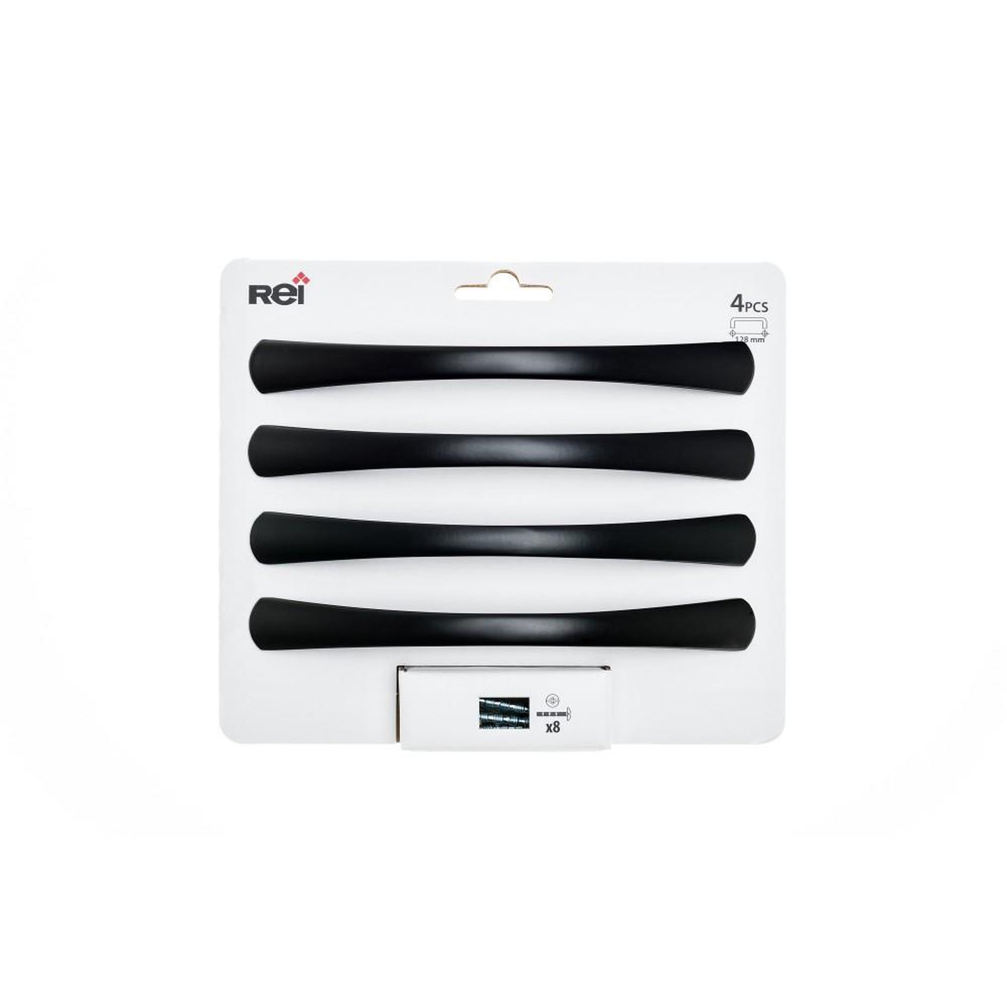 CENTRALE BRICO Lot de 4 poignées de meuble entraxe 128 mm aluminium tropicalisé