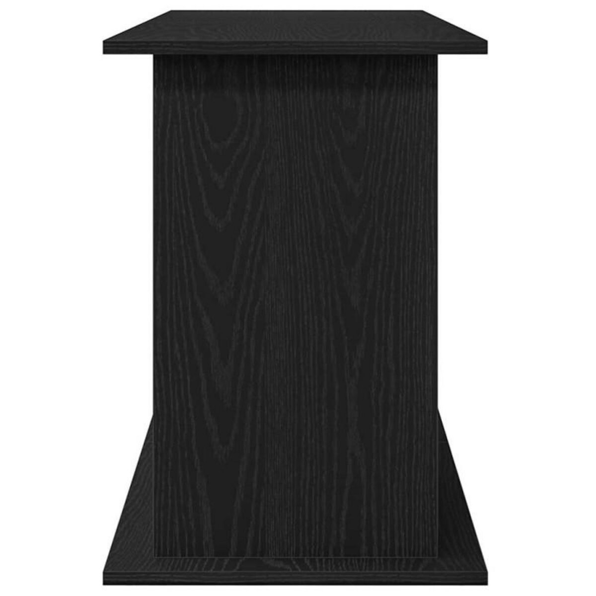 VIDAXL Support d aquarium chêne noir 121x41x58 cm bois d ingénierie