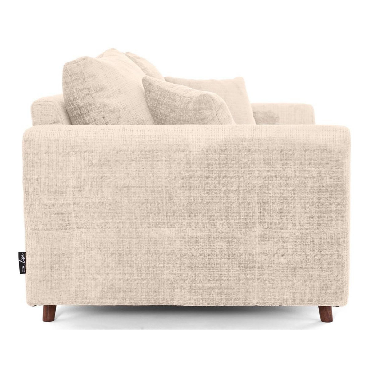 LISA DESIGN Rune - canapé droit 2 places en velours texturé