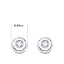 Voir la diapositive 2 : L'ATELIER D'AZUR Boucles d'Oreilles Solitaires Diamants de Synthèse 0.20 Carats - Or 18 Carats 750 Blanc