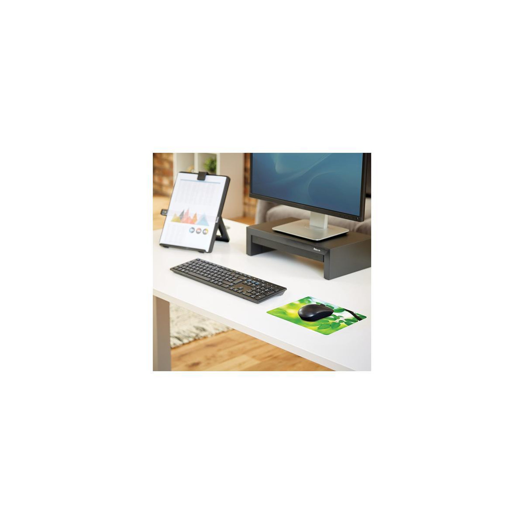 Voir la diapositive 3 : Fellowes Fellowes 5903801 tapis de souris Vert