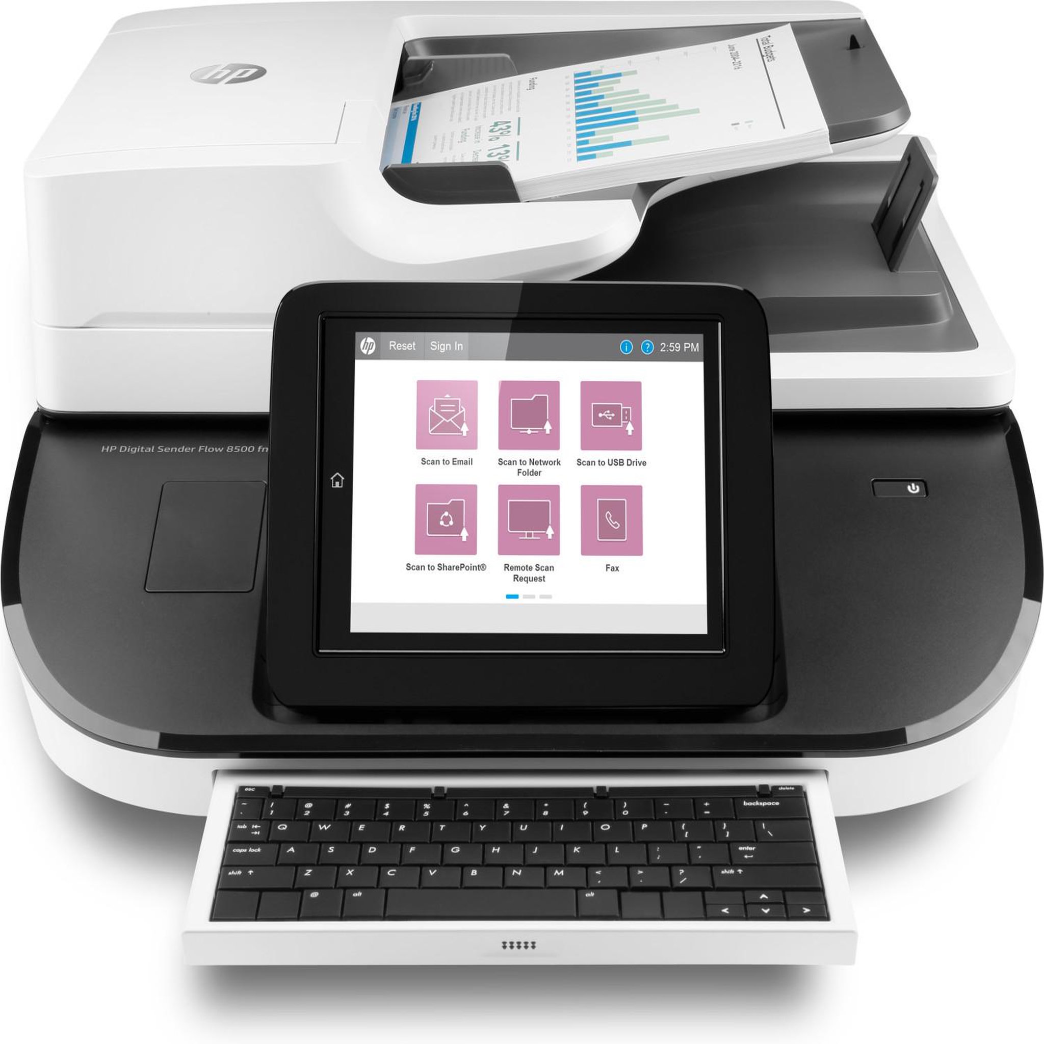 Voir la diapositive 3 : HP HP Flow 8500 fn2 Numériseur à plat et adf