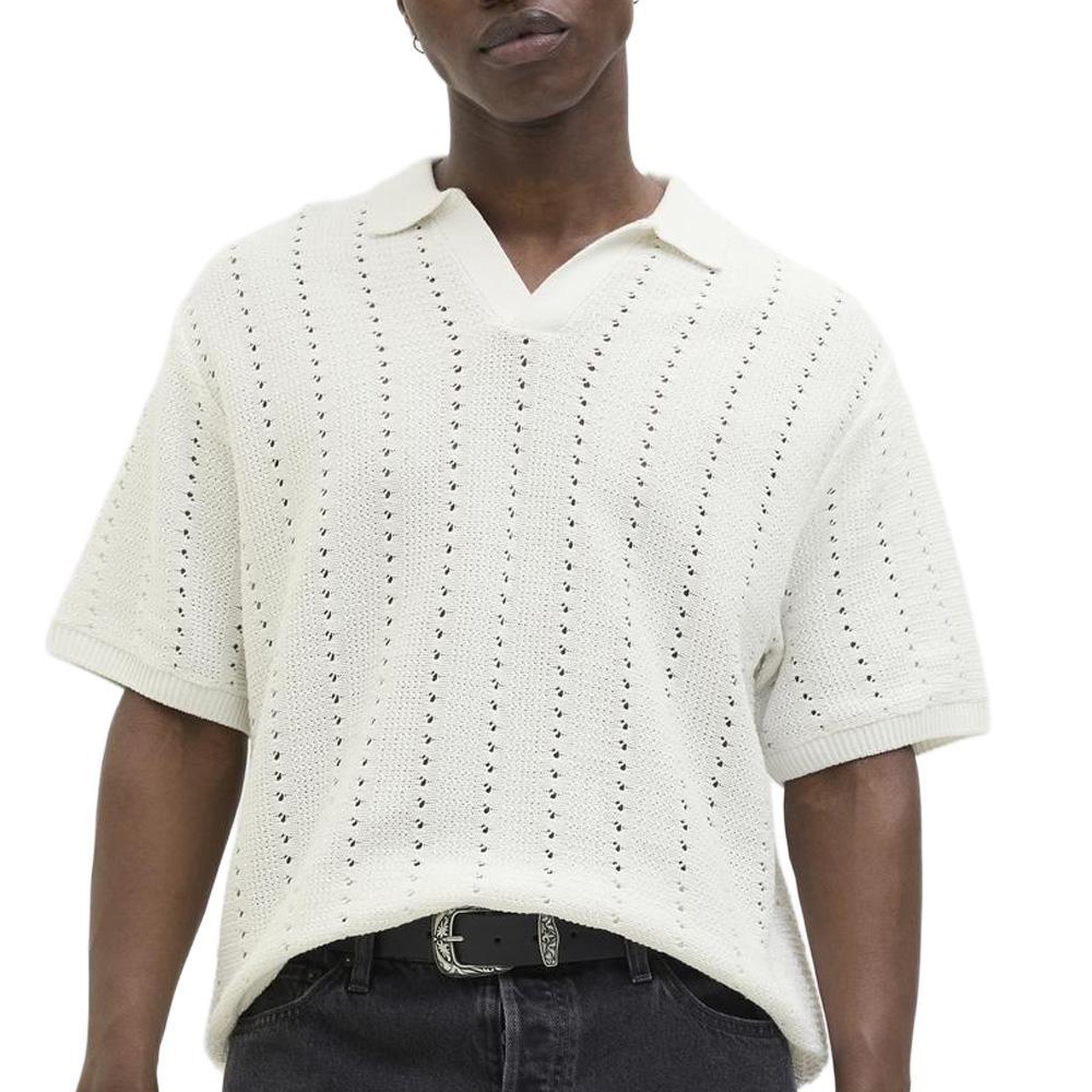 Voir la diapositive 1 : Jack & Jones Polo Blanc Homme Jack & Jones Paros Knit