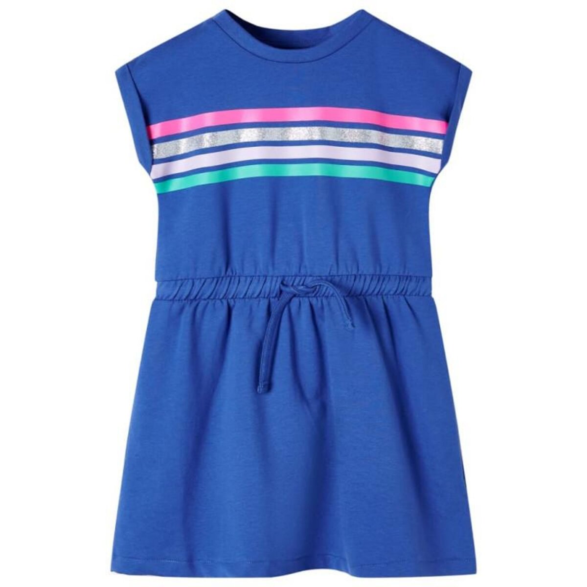 VIDAXL Robe pour enfants avec cordon de serrage bleu cobalt 128