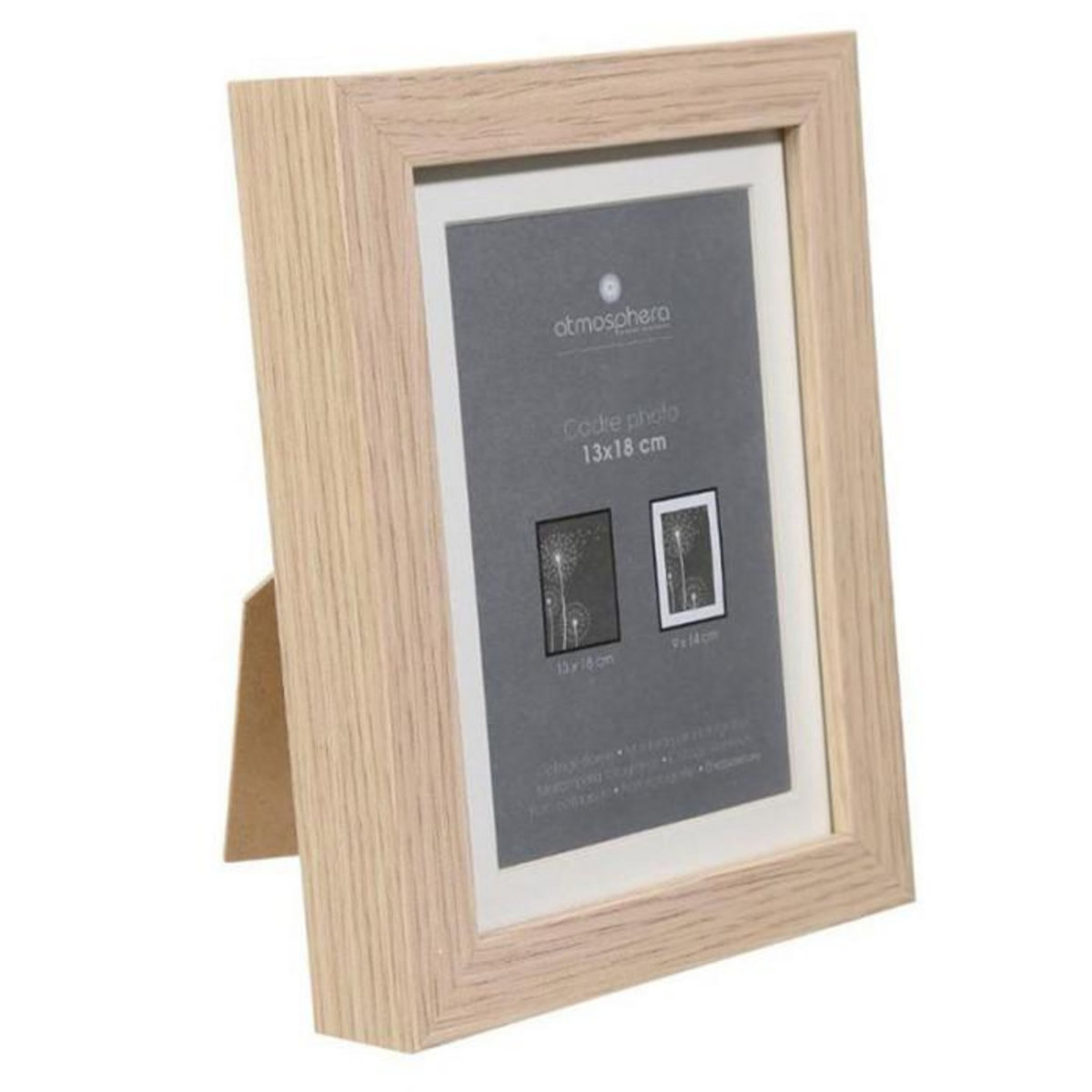 ATMOSPHERA Cadre Photo Déco  Eva  13x18cm Naturel