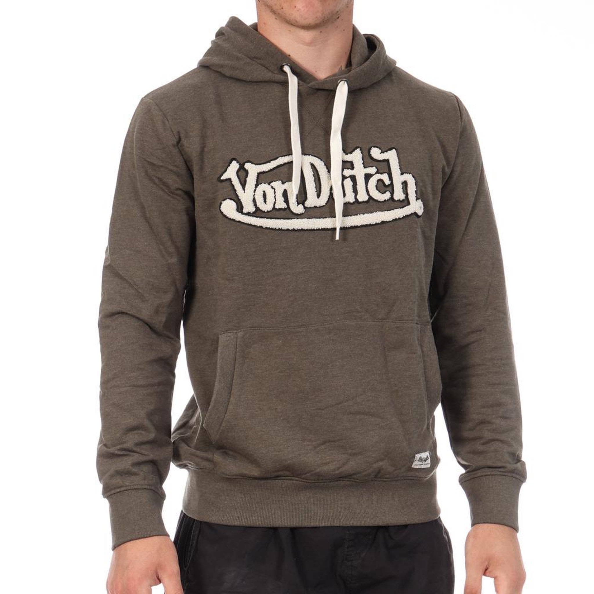 VON DUTCH Sweat Kaki Homme Von Dutch French Terry Vd. Coloris disponibles : Vert